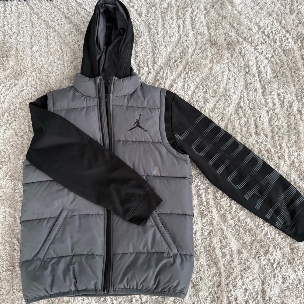 Jordan by Nike vest with attached sweatshirt